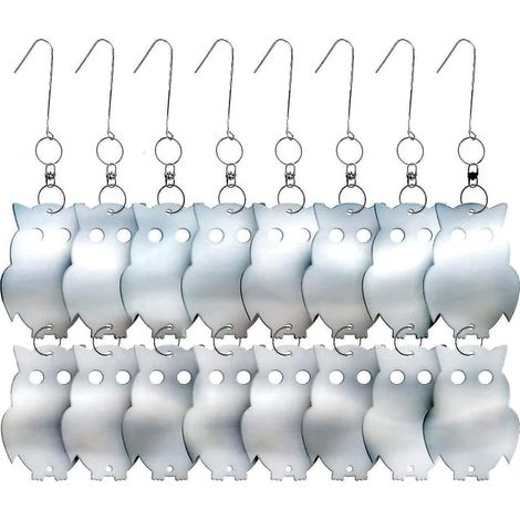 Répulsif pour oiseaux hiboux pigeons corbeaux, effaroucheur compatible ultrasonique, pics anti-oiseaux (1/4)