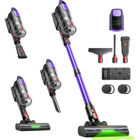 Aspirateur sans fil, puissance d'aspiration de 500W, filtre HEPA, VC100, Prise EU 220V-240V (1/2)