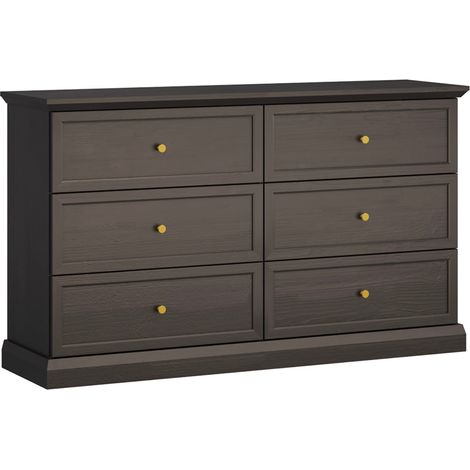 Cassettiera Toja marrone antracite 86cm (1/3)