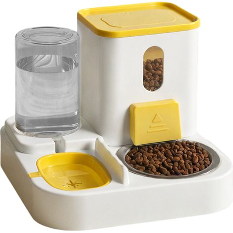 Distributeur Automatique Nourriture Et Eau - Système Gravité - Pour Chats Et Petits Chiens - PP - 1 Pièce (1/5)