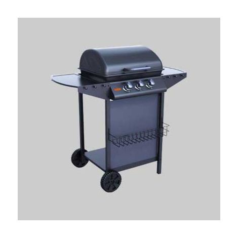 Barbecue a gas tre fuochi ideal star cm 104x55,4x97,7h