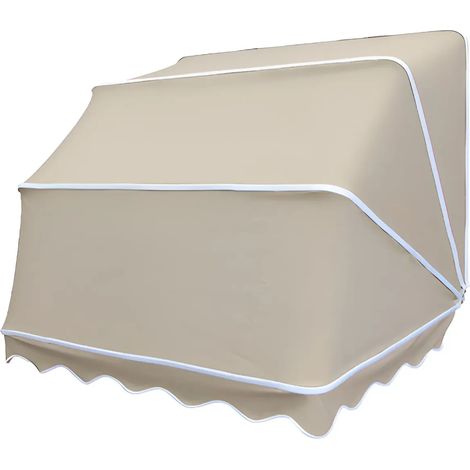 Tenda da Sole a Cappottina 180x100 cm Beige da Esterno Impermeabile