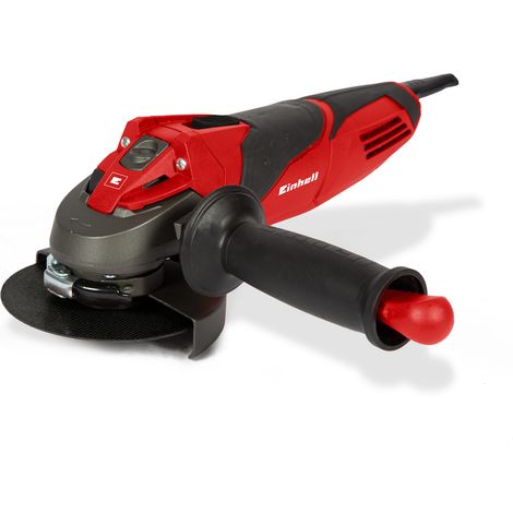 Einhell Meuleuse d'angle Ø115mm TE-AG 115 (720 W, Longueur du câble : 3 m, Blocage de l'arbre, Livré avec poignée supplémentaire et clé à bride, sans disque)