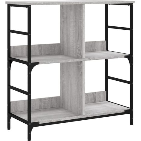 Maison Exclusive - Bücherregal Grau Sonoma 78,5x33x82 cm Holzwerk (1/5)