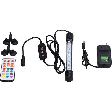 Éclairage pour aquarium à économie d'énergie, respectueux de l'environnement, luminosité réglable et minuterie, 100-240 V (1/4)