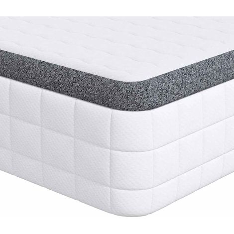 Matelas Blanc et Gris 100 x 200 cm Printemps Bonell (1/5)