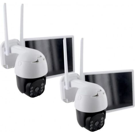 2 Kameras mit Solarpanel - CHACON - 2-IPCAM-DM02 - Außen - WiFi