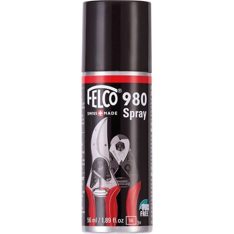Spray d'entretien FELCO 980 pour sécateurs – Lubrifiant anti-rouille – Élimine poussière et sève – Contenu 56 ml (1/5)