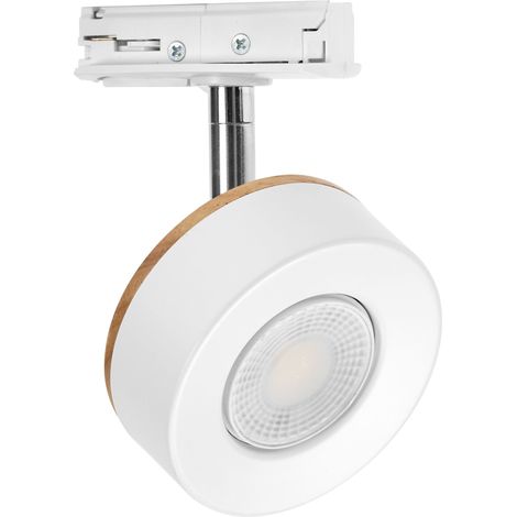 OSRAM TRACKLIGHT SPOT BEAM Spot de rail 4,8W 3000K blanc chaud, LED intégrée, pivotant, Aluminium blanc (1/4)