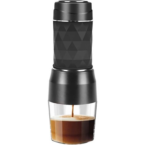 Expresso manuel portable, capsules+café moulu, pour pique-nique (1/5)