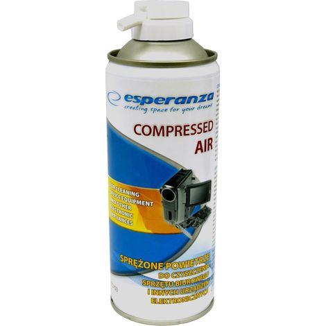 ES23 Air comprimé avec tube GAS pour le dépoussiérage de clavier, spray de 400 ml (1/3)