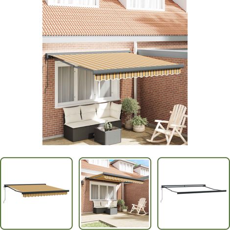 Schatten - Markise Mehrfarbig 300 x 250 x 165 cm Polyester und Aluminium (1/5)