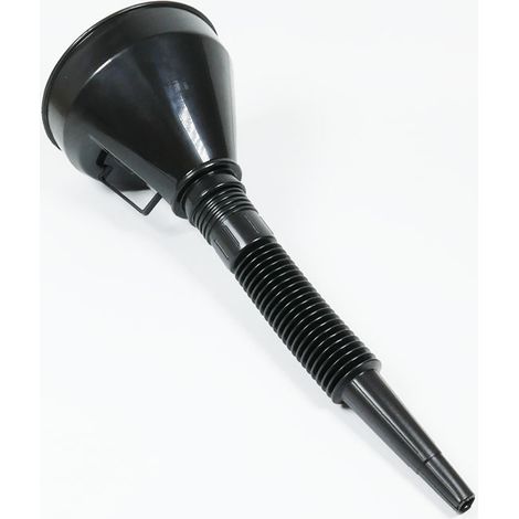 Entonnoir à huile polyvalent en plastique monobloc avec buse d'extension flexible pour voitures et motos, huiles moteur, liquides, diesel, kérosène et essence (1/2)