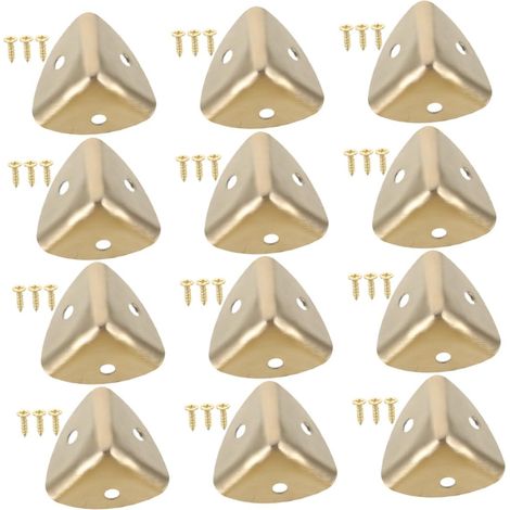 12 protège-coins décoratifs, bois, avec vis, pour menuiserie (1/5)
