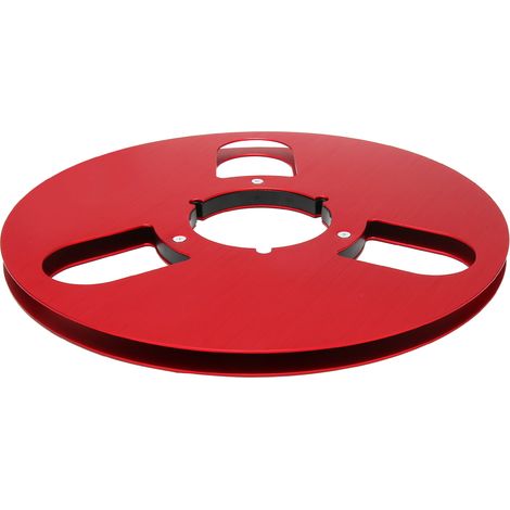 Bobine vide 1/4 10 pouces en alliage d'aluminium, 3 trous, pour machine d'ouverture de bobines de bande sonore TEAC rouge (1/5)