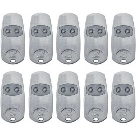 Pack de 10 télécommandes Came TOP432EE – Télécommande pour motorisations – 2 canaux – Alimentation par batterie – Compatible systèmes CAME (1/2)