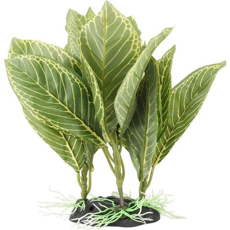 Plante à Feuilles en Plastique, Plantes d'eau en Plastique Artificielles de décoration d'aquarium pour Le Paysage d'aquarium (1/5)