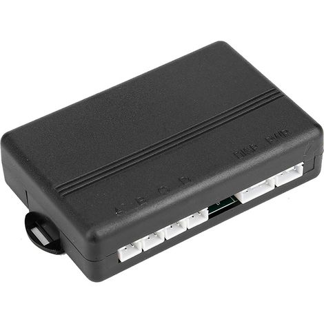 Capteur de stationnement avec détecteur radar 4 pièces, affichage vocal anglais, système de recul inverse pour voiture, alarme de proximité rouge (1/5)