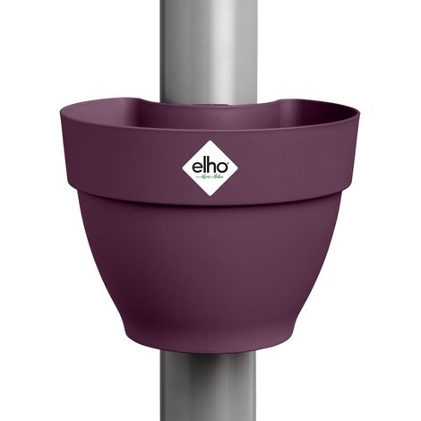 Elho Vibia Campana Pot Gouttière 22 - Violet - L 22 x B 19.1 x H 16 cm - extérieur - 100% recyclé