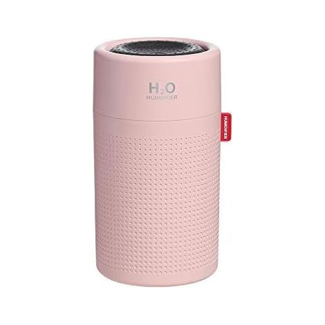 ® Portable Air Humidifier 750ml Large Capacity Desktop Rechargeable Ultrasonic Water Mist Diffuser Water Sprayer Diffuser(Pink)