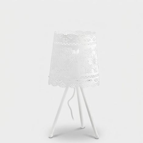 Tischlampe aus Metall mit perforiertem Lampenschirm Cluny (1/2)