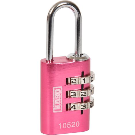 Kasp K10520PIND Lucchetto 20 mm Rosa Serratura a combinazione numerica