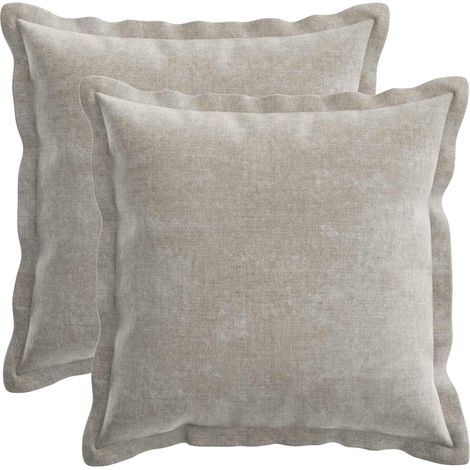 Funda de almohada 2 uds. HOUTEN Gris Claro 45 x 45 cm vidaXL (1/5)