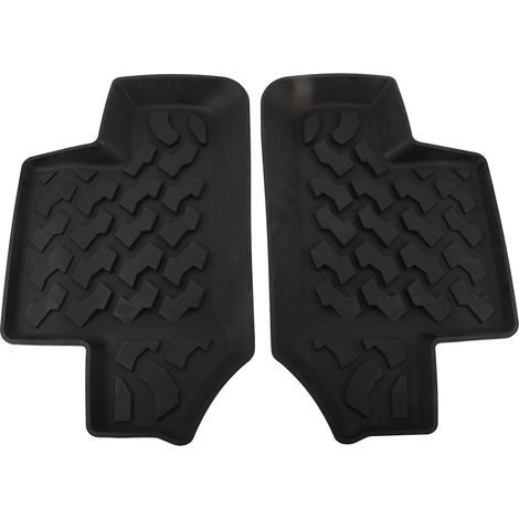 NIZUUONE Tapis de Plancher Arrière en Caoutchouc pour JK 2 Portes 2007-2017 Conception Antidérapante Confort amélioré Matériau Durable Tapis Arrière de Voiture avec pavé de Pied de Porte Non. (1/5)