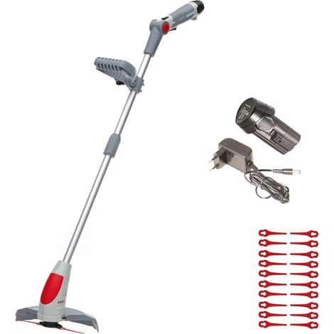 Coupe bordure à batterie 12V Lithium 2,5Ah - Chargeur 12V - 20 Couteaux en nylon Inclus IKRA