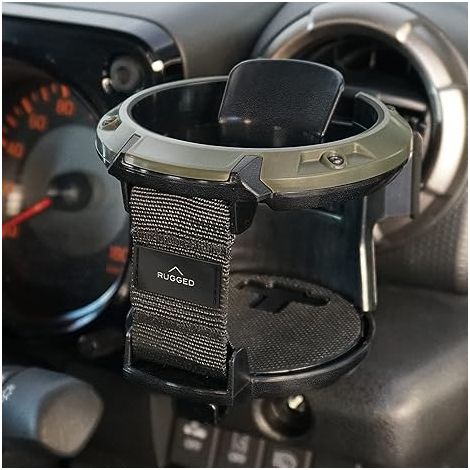 Portavasos para coche con gancho, soporte ajustable para vasos en la rejilla de ventilación del coche, soporte universal con clip para bebidas, soporte para botellas de café, agua y refrescos, color n (1/5)