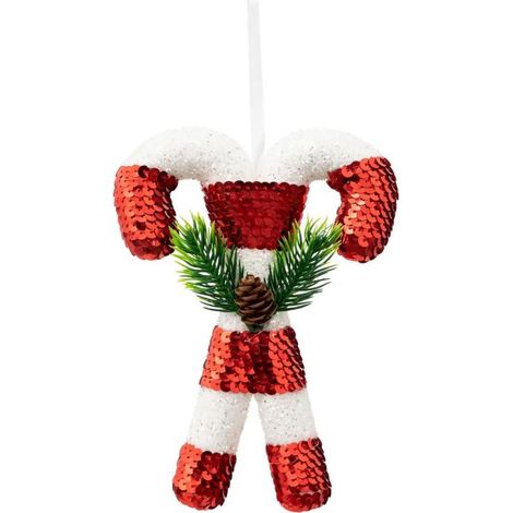 Paris Prix - Sujet De Noël Double sucre D'orge 18cm Multicolore