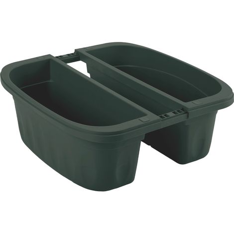 Bama FIORIERA RETTANGOLARE DOPPIA KLUNIA Col. Verde cm. 40x19,8x18,5 h