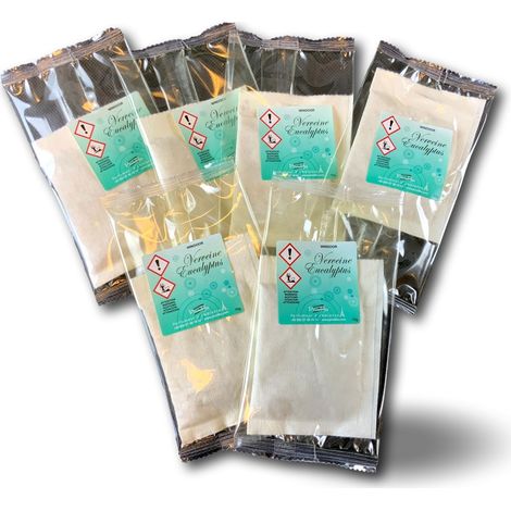 Lot 6 sachets parfumés windoor Parfum verveine-eucalyptus Désodorisant - 6 sachets - Parfum Verveine-Eucalyptus (1/5)