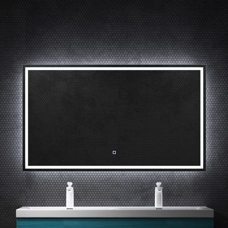 Mai & Mai Specchio da Bagno Appeso, Specchio a Specchio LED da Parete 120x70cm Specchio per Il Trucco Personalizzato Anti-Appannamento (1/5)