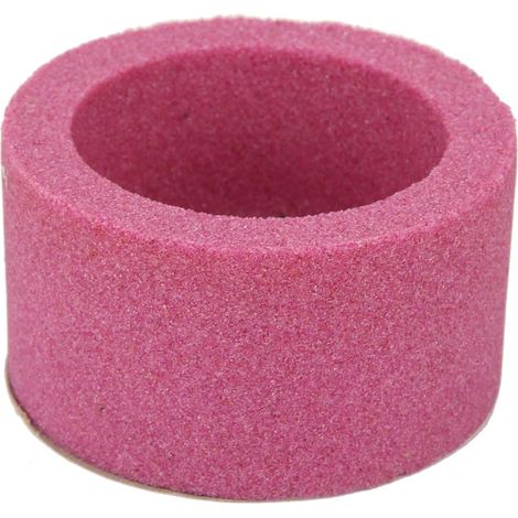 Meule Boisseau Corindon Céramique 75x40x20mm Grain 120 Rouge (1/4)