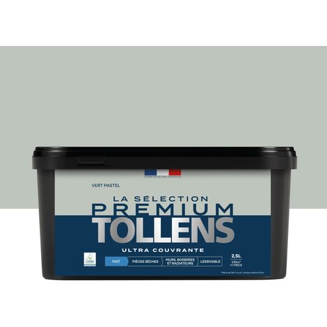 Tollens - Peinture intérieure couleurs - La Sélection Premium Mat - Ultra Couvrante - Vert Pastel 2,5 L - 30m²