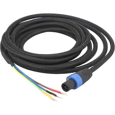 Câble subwoofer HiFi à 3 conducteurs, Speakon vers prise en Y, compatible avec des marques telles que REL/MJ Acoustics, 0,5 mètre. (1/5)