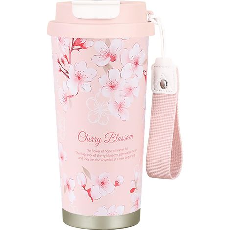 Tasse a Cafe Themos Isotheme,Mug Isotheme 500ml,Themos avec Couvecle Étanche,Double paoi en acie Inoxydable Tasses à café Avec paille pliable,pou Café Chaud et Foid, Lait et Thé (1/3)