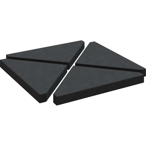 Maison Exclusive - Schirm-Gewichtsplatten 4 Stk. Schwarz Granit D