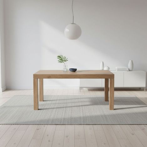 Esstisch Imab Piana T08 aus dekupiertem Eichenholz mit 4 Verlängerungen 160x90x74.6 cm