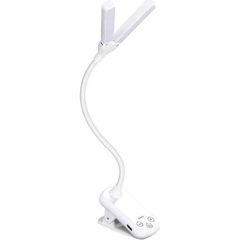 Doppelte Leselampe mit 14 LEDs und Touch-Steuerung, B--