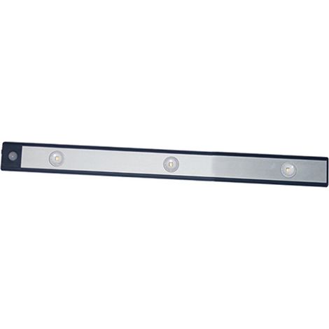 Lampe LED ultra-mince pour placard, intelligente, rechargeable, sans fil, avec détecteur de mouvement, 40 cm / 15,7 pouces, noire