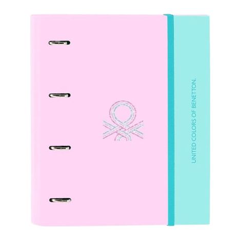 Carpeta de anillas Benetton Dolce Multicolor 27 x 32 x 3.5 cm
