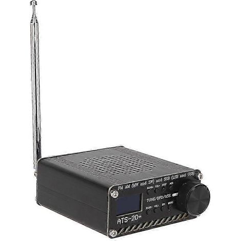 Récepteur radio ATS 20+ - Récepteur numérique multibande facile à lire - Modèle professionnel léger - Idéal pour la maison, le camping et les activités de plein air WHBYV (1/4)
