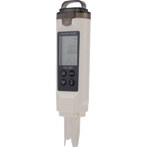 Testeur d'eau numérique portable 3 en 1 professionnel (pH, ORP, température) avec écran LCD pour piscines, fermes et laboratoires de recherche. (1/5)