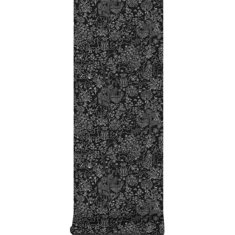 Superfresco Easy - Vliestapete - Puck Schwarz-Weiss - 10m x 52cm