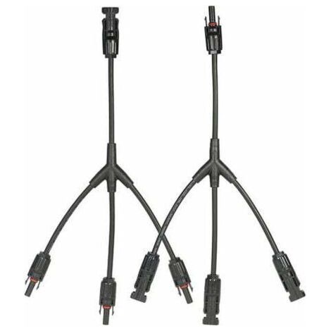 daptateur De Connecteur De Cable De Panneau Solaire Mc4 Branche Y, 1 Paire M/FFF Et F/MMM - 1 Paire M/FFF Et F/MMM (1/4)