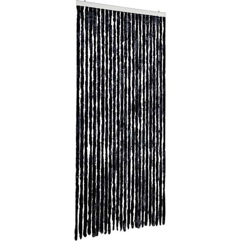 vidaXL Cortina mosquitera de chenilla gris antracita 100x220 cm (1/2)