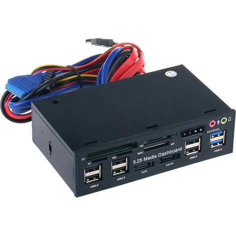 Interner Kartenleser Media Dashboard PC Frontpanel MS/TF/CF/SD/M2 Kartenleser
