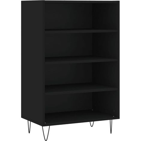 Maison Exclusive - Aparador alto madera de ingeniería negro 57x35